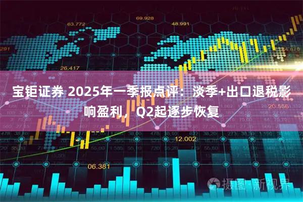 宝钜证券 2025年一季报点评：淡季+出口退税影响盈利，Q2起逐步恢复